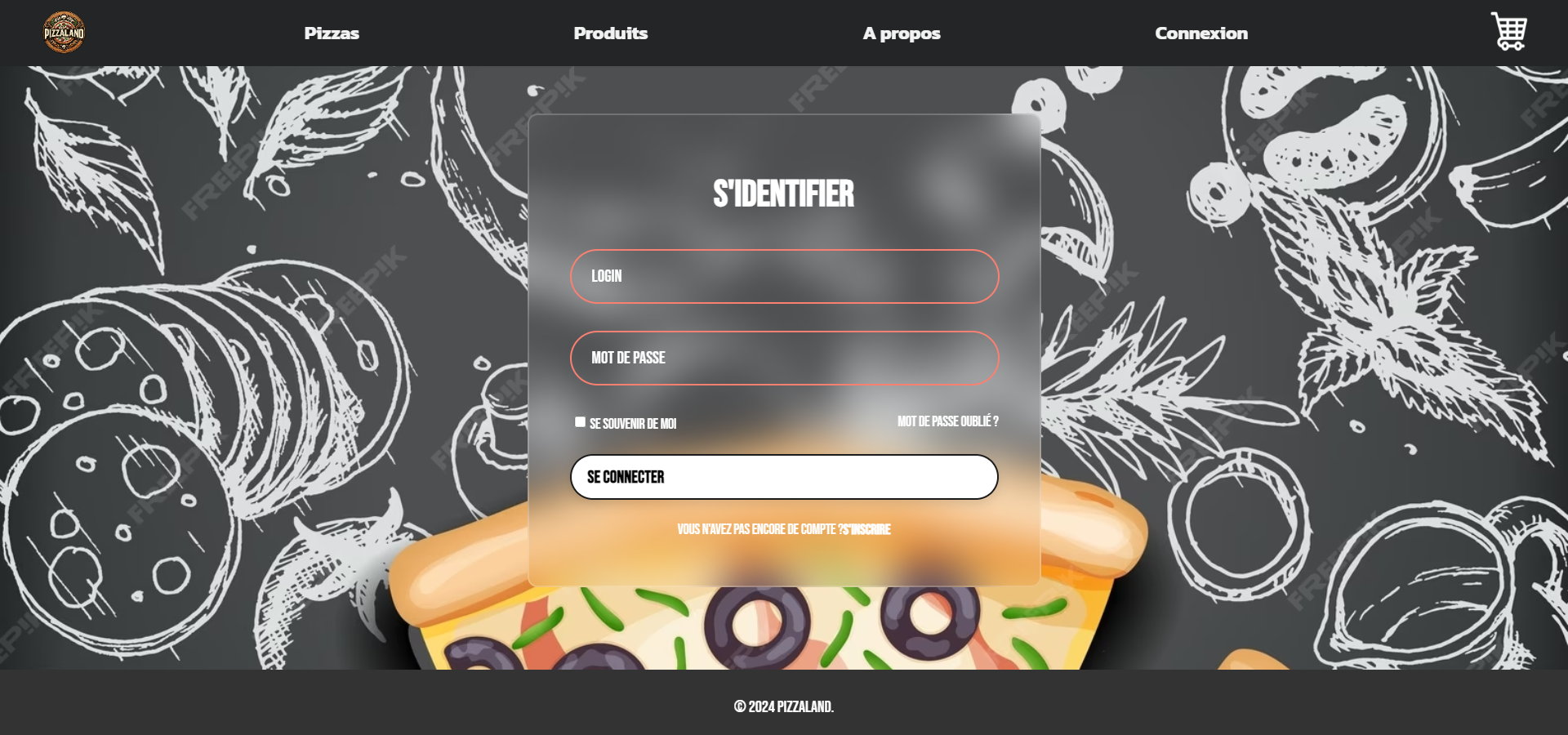 Pizzeria System web preview